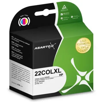 Asarto zamiennik HP 22XL C9352CE tusz 3-kolorowy
