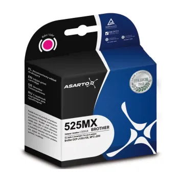 Zamiennik Brother LC525XLM tusz magenta marki Asarto