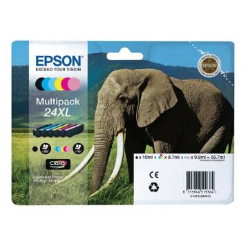Epson 24XL T2438 Multipack 6 kolorów tusze oryginalne