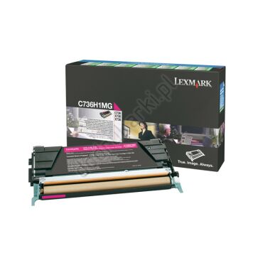 Lexmark C736H1MG toner magenta oryginalny