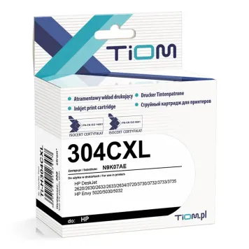 Zamiennik HP 304 XL N9K07AE tusz 3-kolorowy marki Tiom