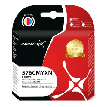 Zamiennik Canon CL-576 XL tusz 3-kolorowy marki Asarto