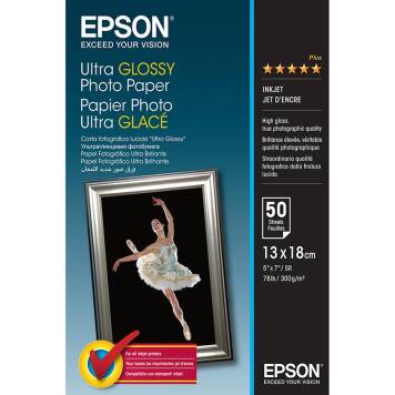 Epson C13S041944 Ultra Glossy Photo Paper 13x18 300 g/m² 50 ark.