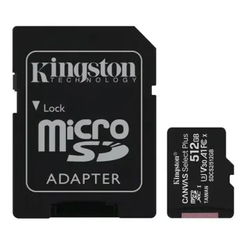 Kingston Canvas Select Plus microSD 512GB SDCS2/512GB UHS-I V30 U3 A1 + adapter