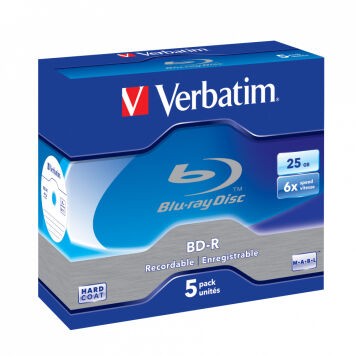 Verbatim BD-R SL 25GB 6x Jewel Case 5 szt. - 43715
