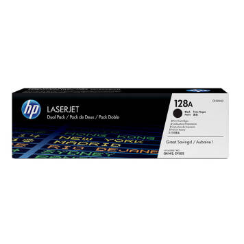 HP 128A CE320AD dwa tonery czarne oryginalne