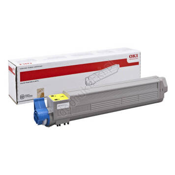 Oki 43837129 toner żółty oryginalny