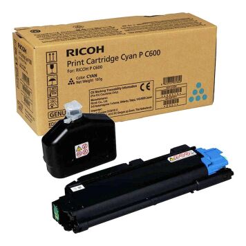 Ricoh 408315 PC600 toner cyan oryginalny