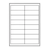 Logo 32230 etykiety 99.1mm x 34mm - 16 etykiet na A4 25 ark. matowe białe