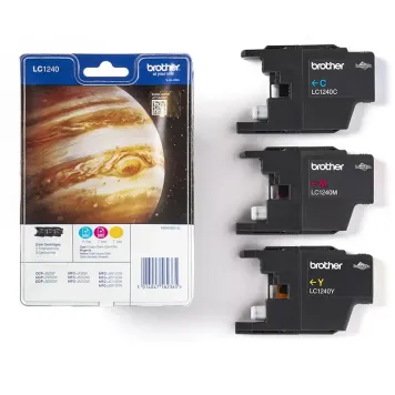 Brother LC1240RBWBP tusze CMY oryginalne