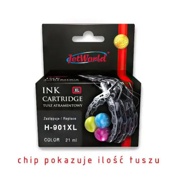Zamiennik HP 901 CC656AE tusz 3-kolorowy marki JetWorld