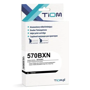 Zamiennik Canon PGI-570PGBK XL tusz czarny pigment marki TiOM