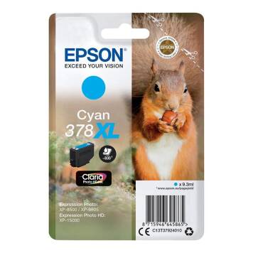 Epson 378XL C13T37924010 tusz cyan oryginalny