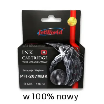 Zamiennik Canon PFI-207MBK tusz czarny matowy marki JetWorld