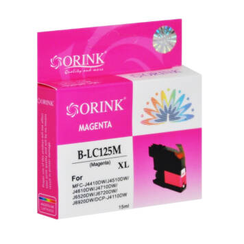 Zamiennik Brother LC125XLM tusz magenta marki Orink