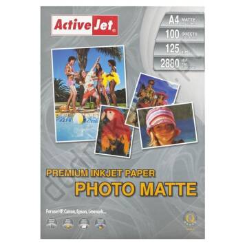 AP4-125M100 ActiveJet Papier matowy premium A4 100 szt 125g