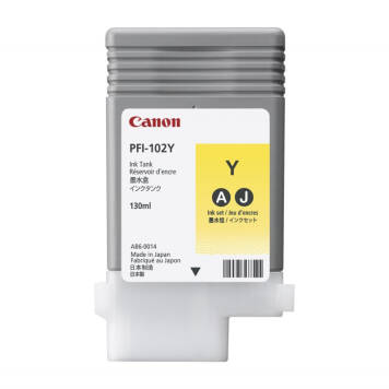 Canon PFI-102Y 0898B001 tusz żółty oryginalny