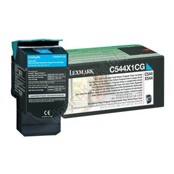 Lexmark C544X1CG toner cyan oryginalny