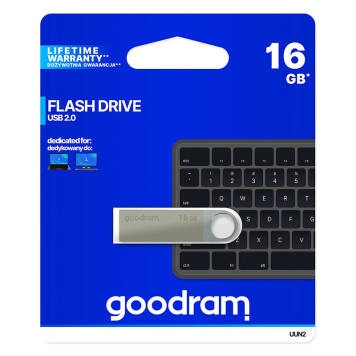 Pendrive GoodRam UUN2 UUN2-0160S0R11 16GB USB 2.0 srebrny