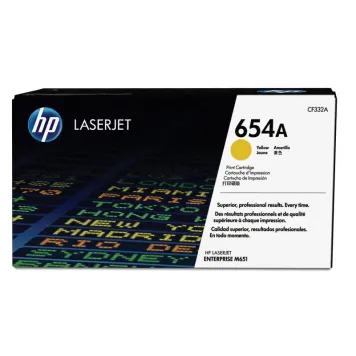 HP 654A CF332A toner żółty oryginalny