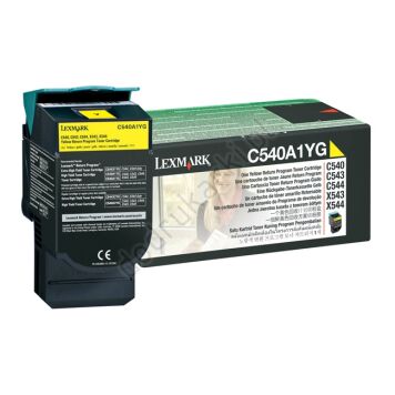 Lexmark C540A1YG toner żółty oryginalny