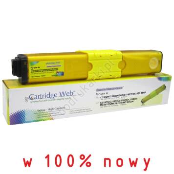 Zamiennik Oki 44973533 toner żółty marki Cartridge Web