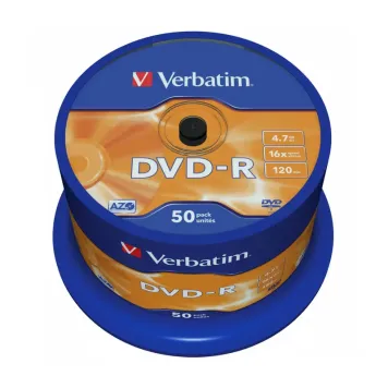 Verbatim DVD-R 4.7GB 16x Matt Silver Spindle 50 szt. - 43548