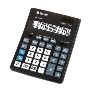 Kalkulator biurowy Eleven CDB1601-BK z funkcją obliczania marży