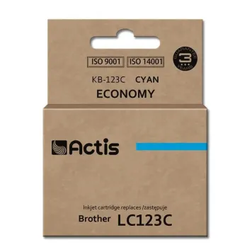 Zamiennik Brother LC123C tusz cyan marki Actis