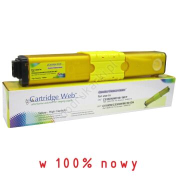 Cartridge Web zamiennik Oki 44469722 toner żółty