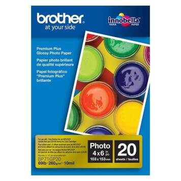 Brother BP71GP20 papier fotograficzny błyszczący 260g 10x15cm 20 ark.