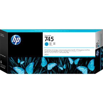HP 745 F9K03A tusz cyan oryginalny