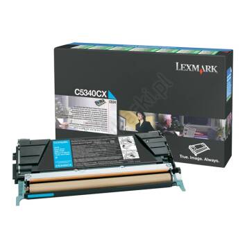 Lexmark C5340CX toner cyan oryginalny