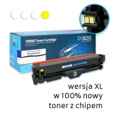 Zamiennik HP 415X W2032X toner żółty marki Orink + chip