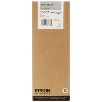 Epson T6067 tusz light black C13T606700 oryginalny