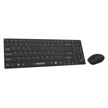 Klawiatura + mysz Esperanza Liberty EK122K zestaw bezprzewodowy czarny