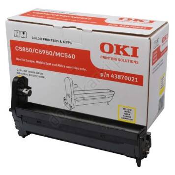 Oki 43870021 bęben żółty oryginalny