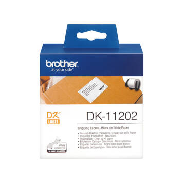 Etykiety Brother DK-11202 nadruk czarny na białym tle 62mm x 100mm