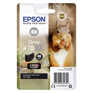 Epson 478XL tusz szary C13T04F64010 oryginalny