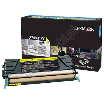 Lexmark X748H1YG toner żółty oryginalny
