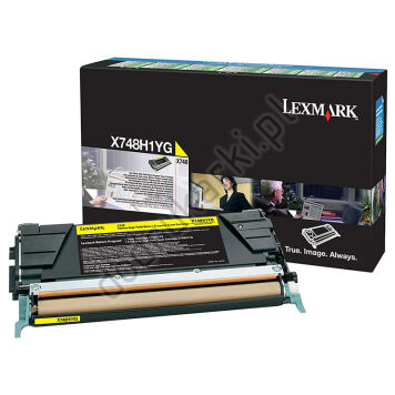 Lexmark X748H1YG toner żółty oryginalny