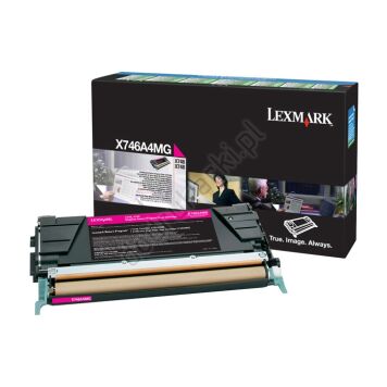 Lexmark X746A1MG toner magenta oryginalny