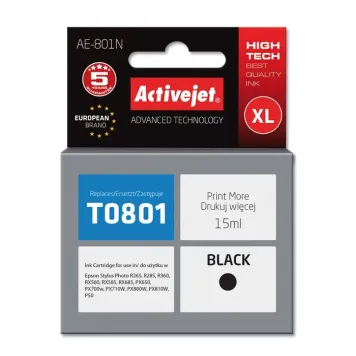 Zamiennik Epson T0801 tusz czarny marki ActiveJet