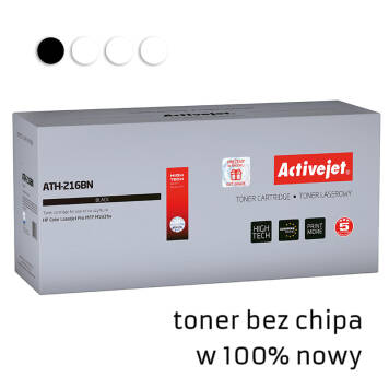 Zamiennik HP 216A W2410A toner czarny marki ActiveJet + chip