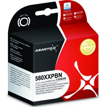 Zamiennik Canon PGI-580PGBK XXL tusz czarny marki Asarto