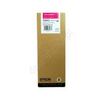 Epson T6063 tusz vivid magenta C13T606300 oryginalny