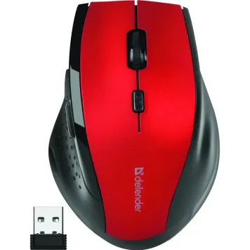 Defender Accura MM-365 52367 mysz optyczna bezprzewodowa czerwona