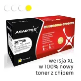 Zamiennik HP 207X W2212X toner żółty marki Asarto + chip