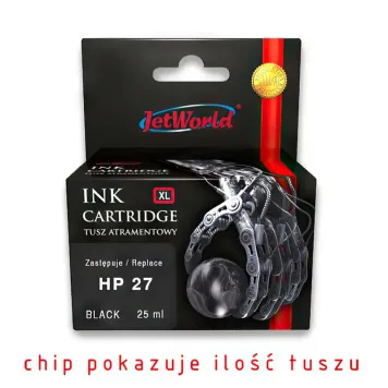 Zamiennik HP 27 C8727AE tusz czarny marki JetWorld