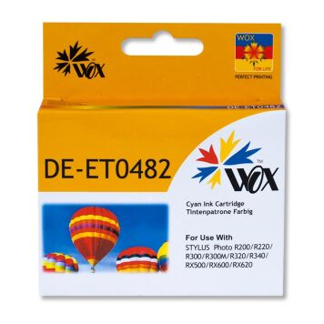 Zamiennik Epson T0482 tusz cyan marki Wox